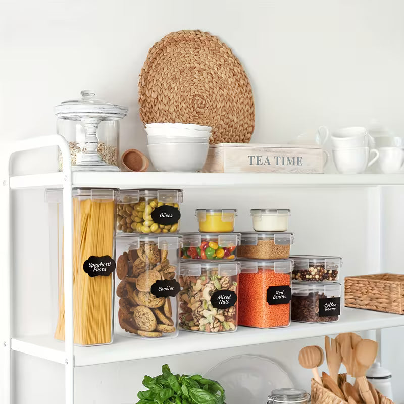 12 Kitchen And Pantry Organizing Containers, Bpa-Free, Pvc-Free