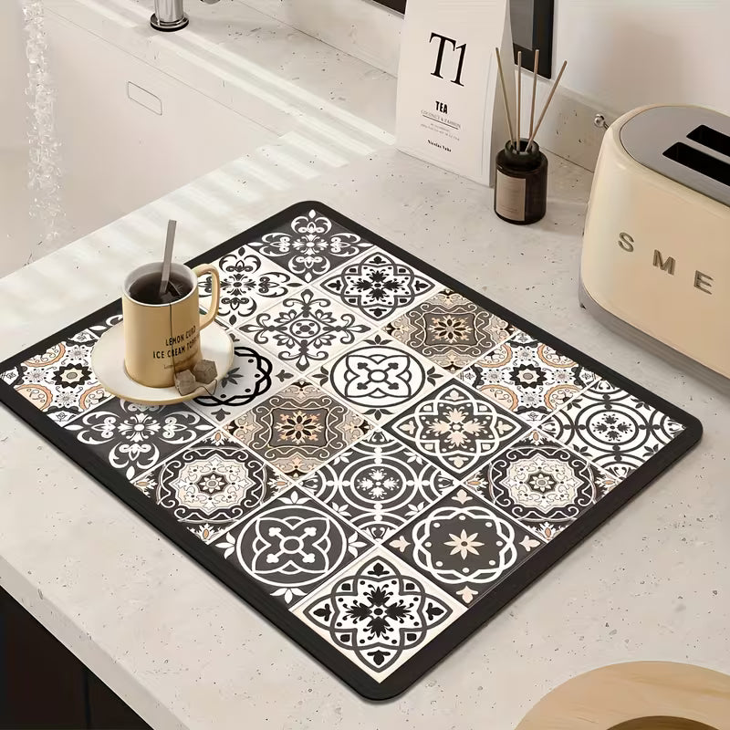 1pc Super Absorbent Quick-Dry Non-Slip Kitchen Mat