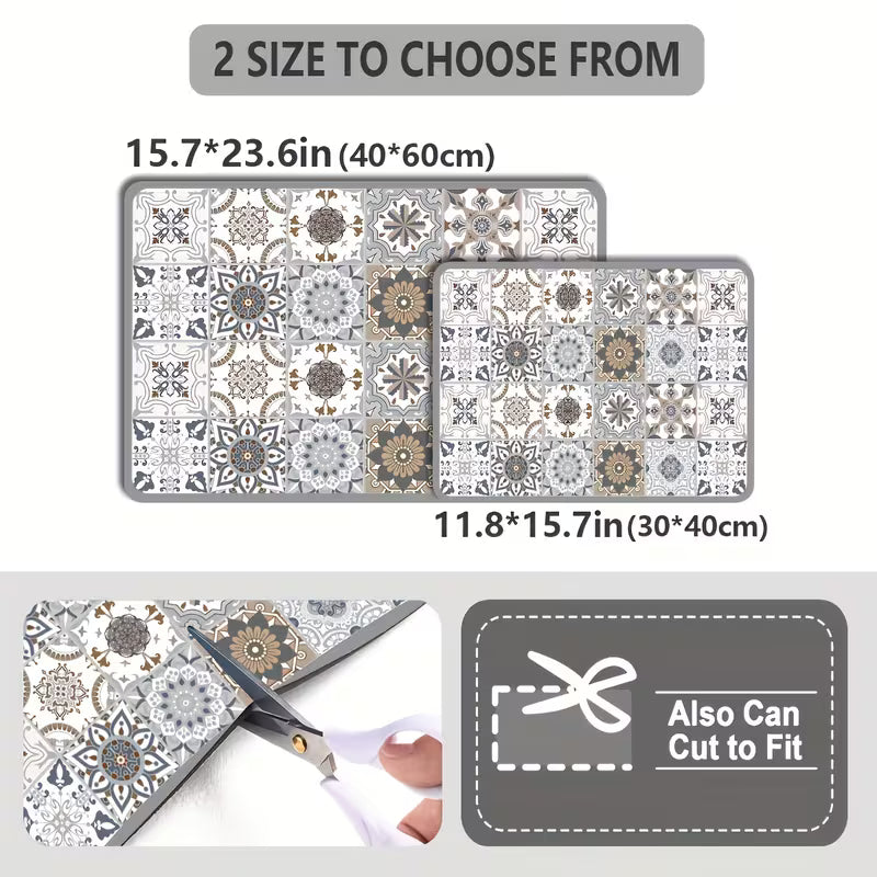 1pc Super Absorbent Quick-Dry Non-Slip Kitchen Mat