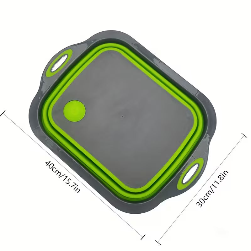 3-in-1 Foldable Cutting Board with Built-in Sink