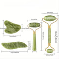 Jade Roller and Scraping Board, Face Roller Massager with Scraping Tool