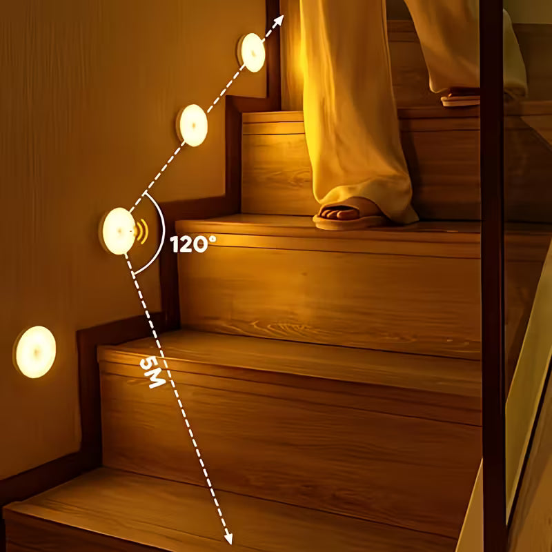 6pcs/4pcs Indoor Motion Sensor Light
