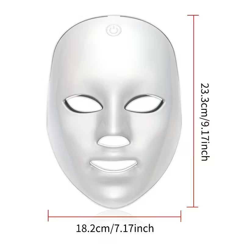 7-Color Facial Mask Device with USB- Light Beige Care