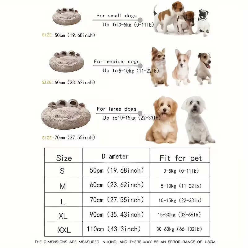 Plush Calming Dog Bed