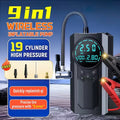 9-in-1 Car Battery Starter with 150PSI Air Pump, Jump Starter Box